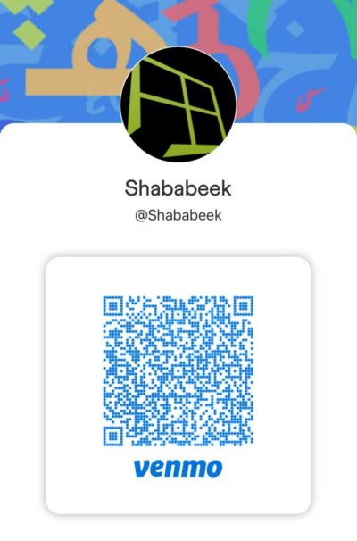 learn Jordanian Arabic at Shababeek - venmo qr code