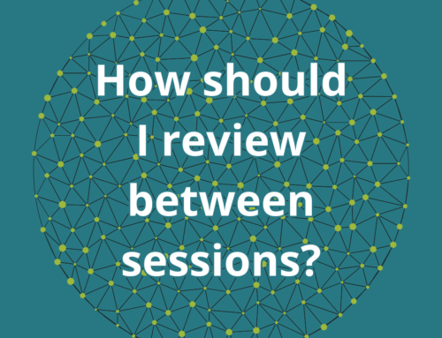 How should I review between sessions?