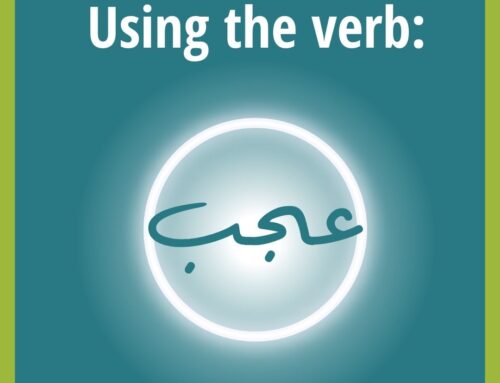 How to use the verb “like” (عجب) in spoken Levantine Arabic