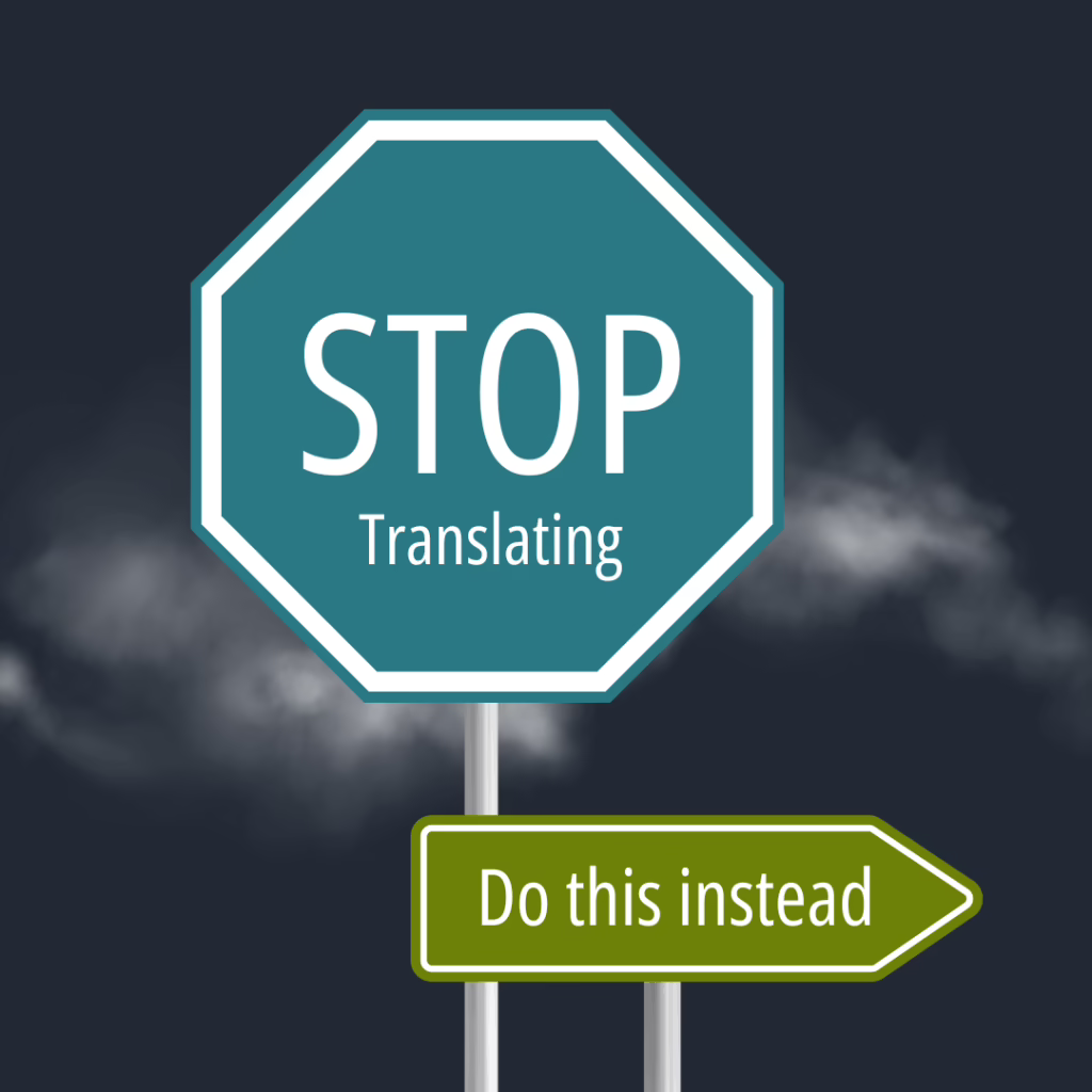 Stop Translating – learn Arabic in Arabic stop translating when learning Arabic and learn Arabic in Arabic at Shababeek in Jordan