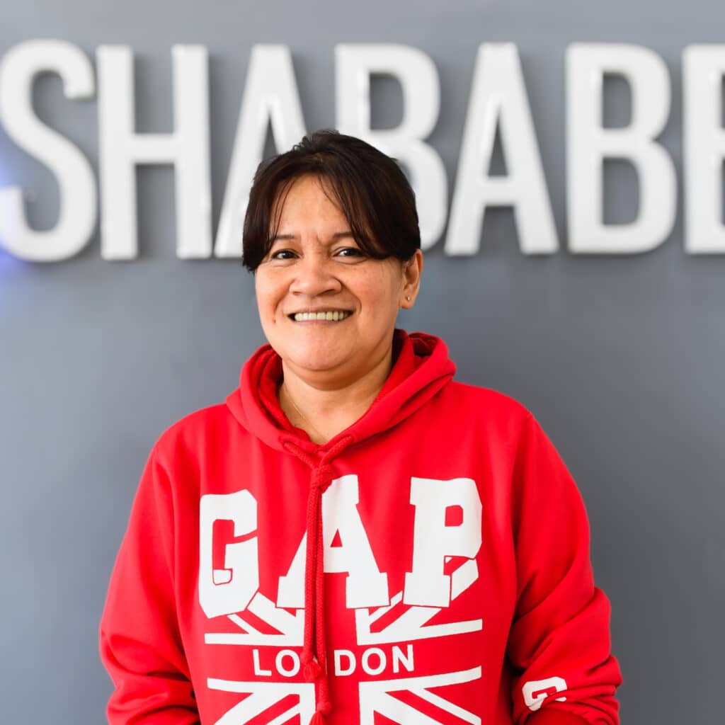 Mylene keeps the 2nd floor sparkling clean for those who learn Arabic in Amman, Jordan