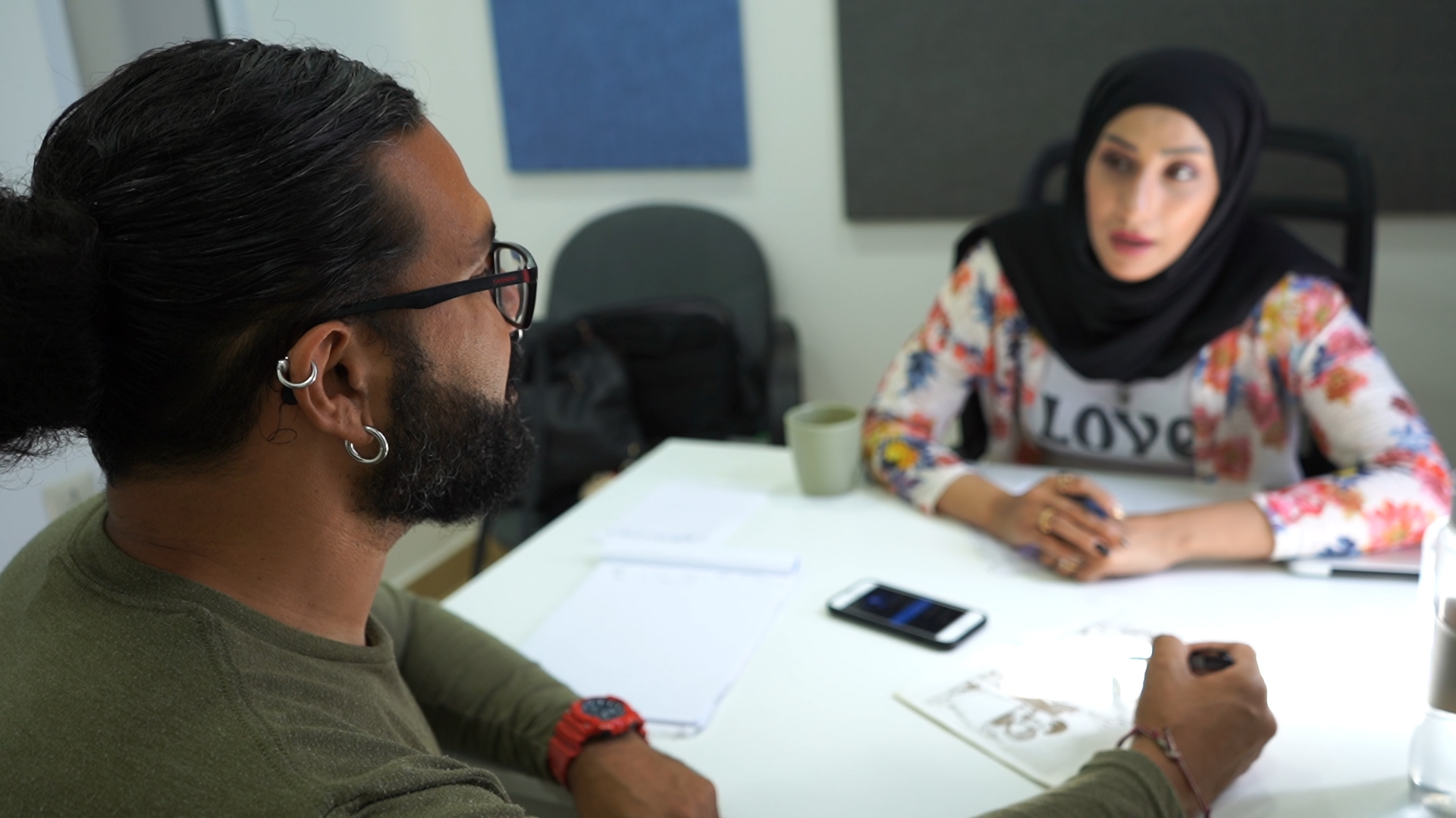 Arabic learner in Amman in session